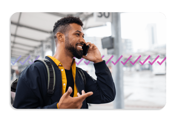 Branded Calling Customer on mobile device