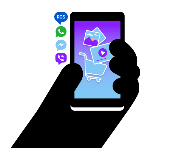 RCS RCS image showasing icon on mobile device